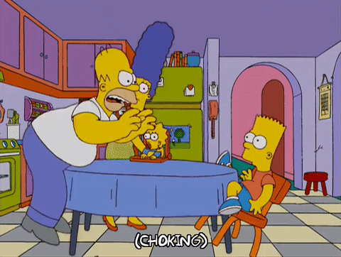 From the simpsons, homer chokes bart. This team does not endorse real choking.
